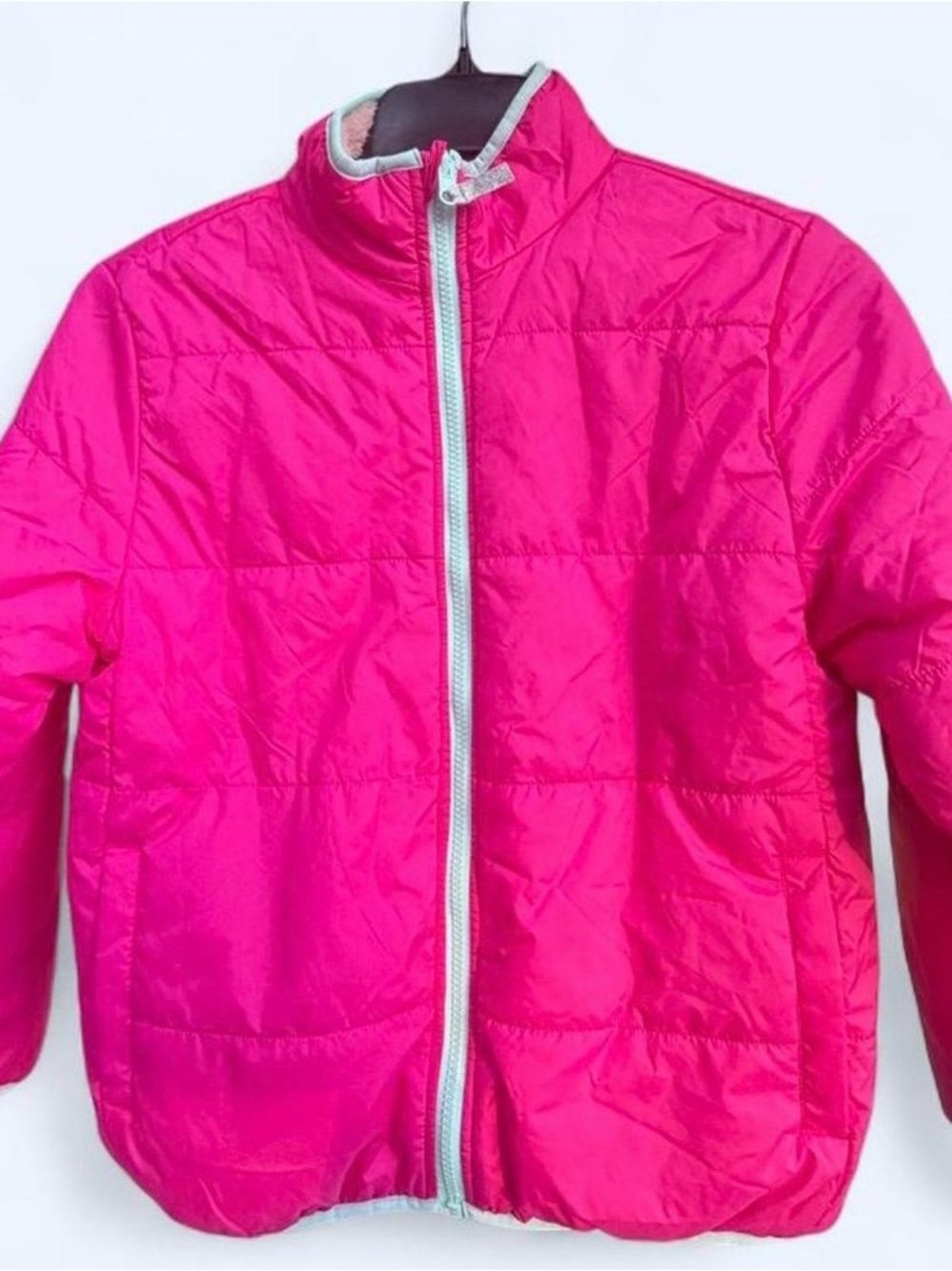 NET kids girls reversible pink quilted jacket  size xl